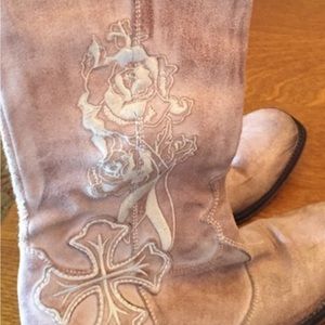 Mark nason leather distressed boots